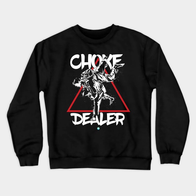 brazilian jiu jitsu choke dealer mma gift idea Crewneck Sweatshirt by woormle